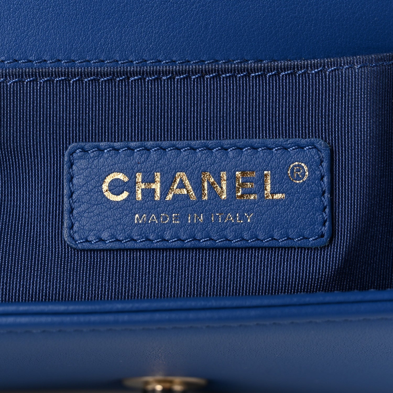 Chanel Lambskin Quilted Small Boy Flap Blue 6 of 11