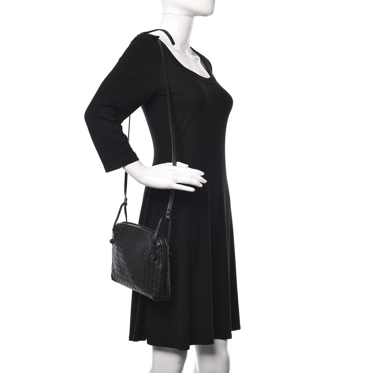 Nappa Intrecciato Nodini Bag Black