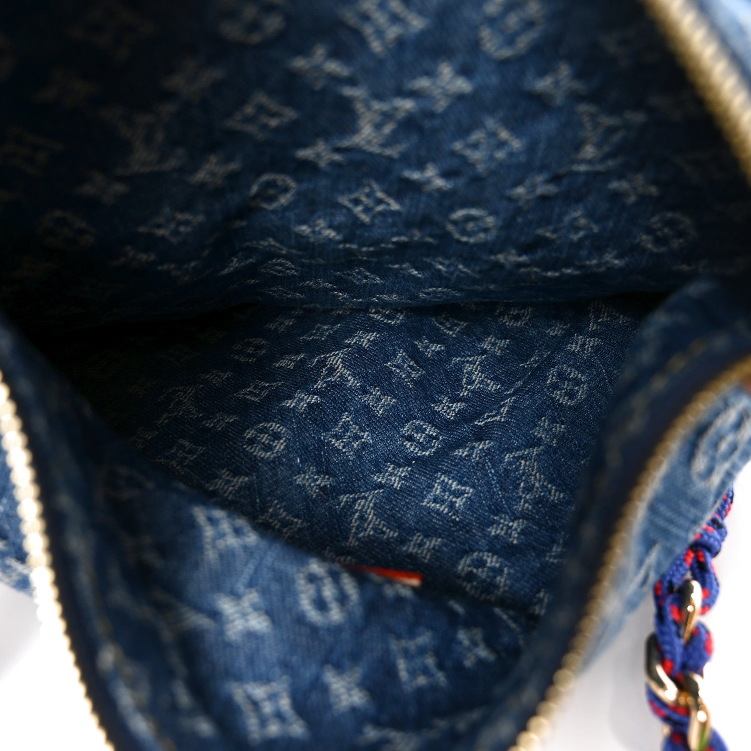 Louis Vuitton Monogram Denim Baggy NM Blue 5 of 9