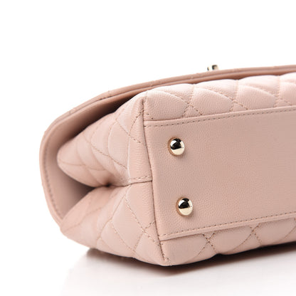 Chanel Caviar Quilted Mini Coco Handle Flap Light Pink 6 of 10