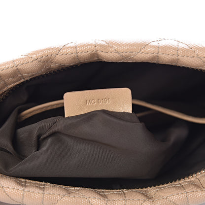 Christian Dior Coated Canvas Cannage Panarea Pouch Beige 7 of 10