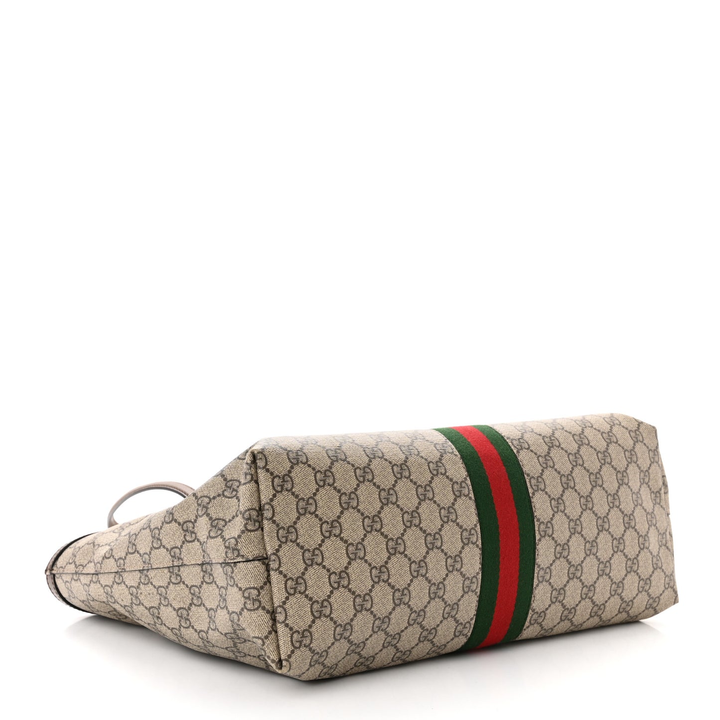 GG Supreme Monogram Medium Ophidia Shopping Tote Brown