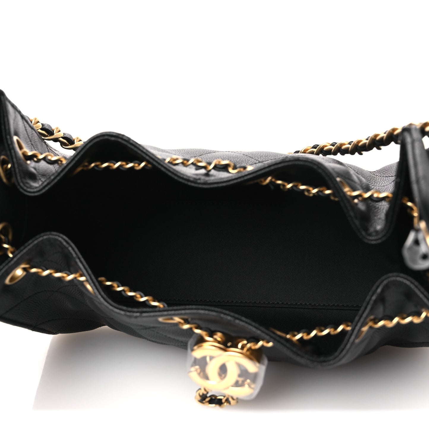 Caviar Quilted Mini Chanel 25 Handbag Black