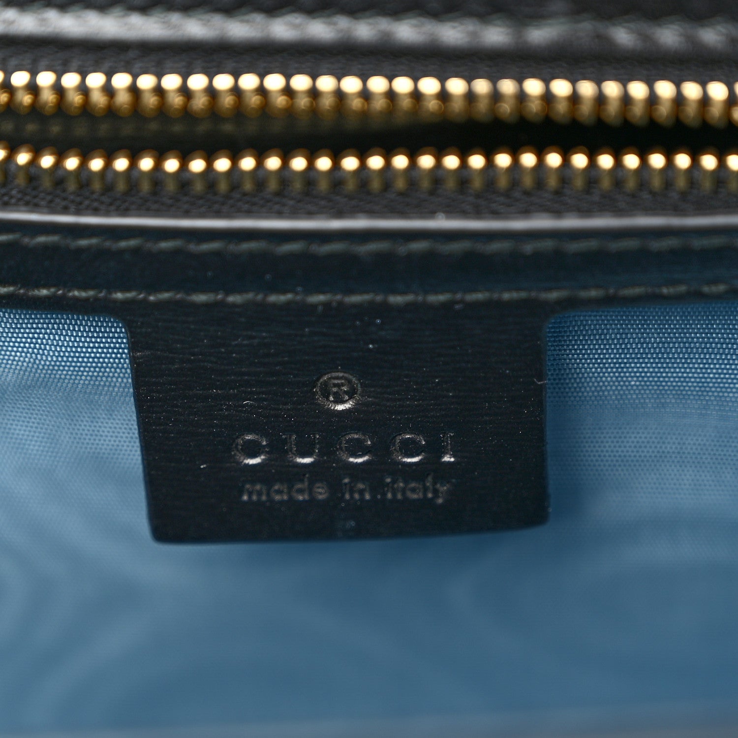 Gucci Calfskin Gold Sun Medium Sylvie Top Handle Bag Black 6 of 10