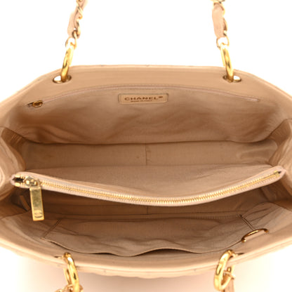 Chanel Caviar Quilted Grand Shopping Tote GST Beige Clair 6 of 16