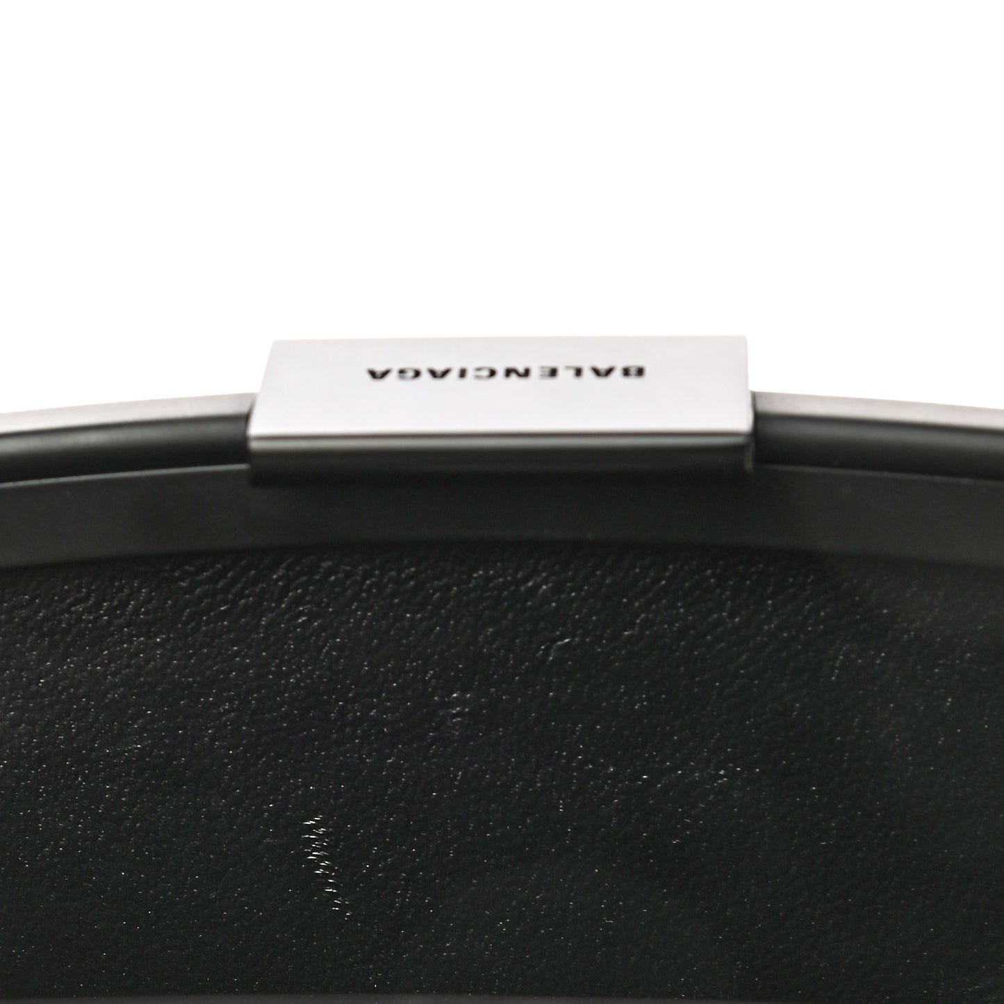 Recycled Plastic Calfskin Embossed Mini Lunch Box Case with Strap Black
