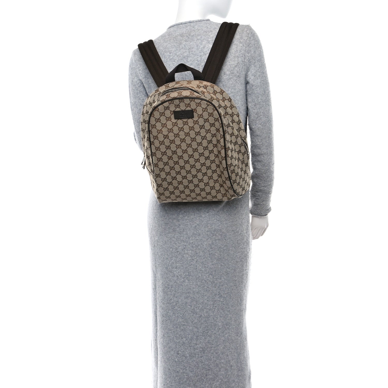Gucci Monogram Travel Backpack Dark Brown 2 of 10