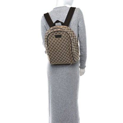 Gucci Monogram Travel Backpack Dark Brown 2 of 10