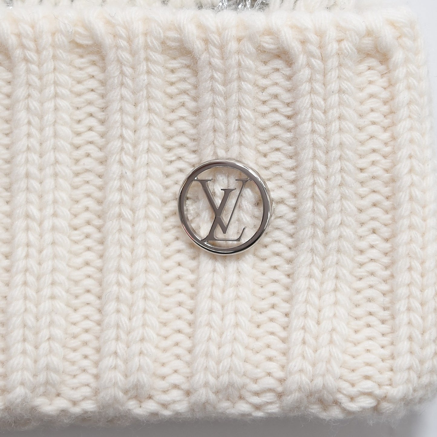 Wool Cashmere Shiny Malletage Hat Beige