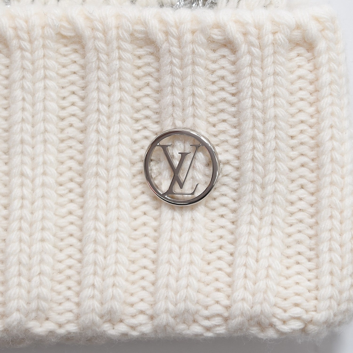 Louis Vuitton Wool Cashmere Shiny Malletage Hat Beige 4 of 5