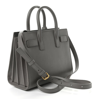 Saint Laurent Calfskin Nano Sac De Jour Fog 2 of 11