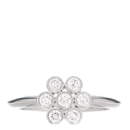 Tiffany Platinum Diamond Enchant Flower Ring 48 4.5 1 of 5