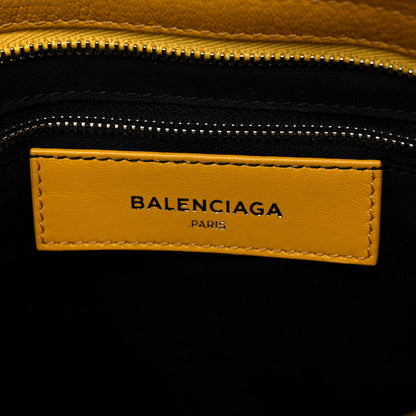 Balenciaga Chevre Silver Metallic Edge Hardware S City Jaune Epi 6 of 11