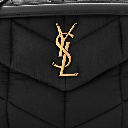 Saint Laurent Nylon Quilted Small Loulou Puffer Monogram Chain Satchel Black 8 of 10