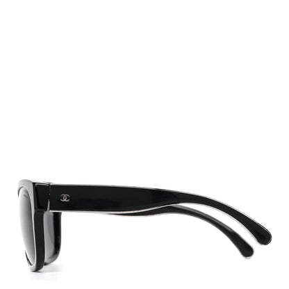 Chanel Acetate Metal Polarized CC Sunglasses 5270 Black Silver 3 of 6