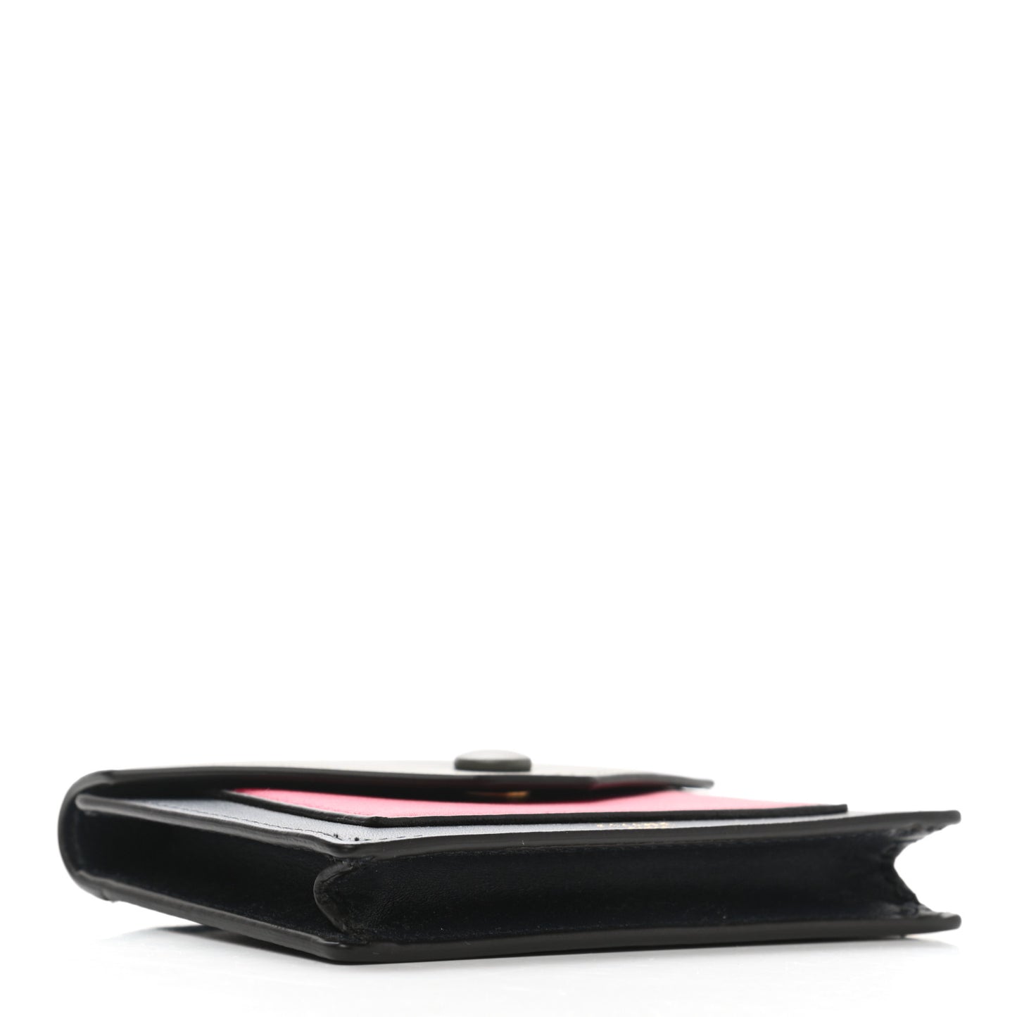 Smooth Calfskin Pocket Card Holder Fushia