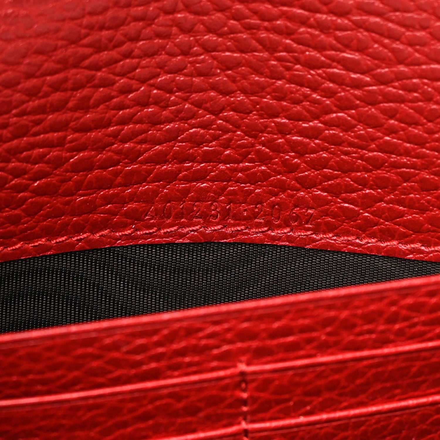 Gucci Calfskin Mini Dionysus Chain Wallet Hibiscus Red 7 of 11