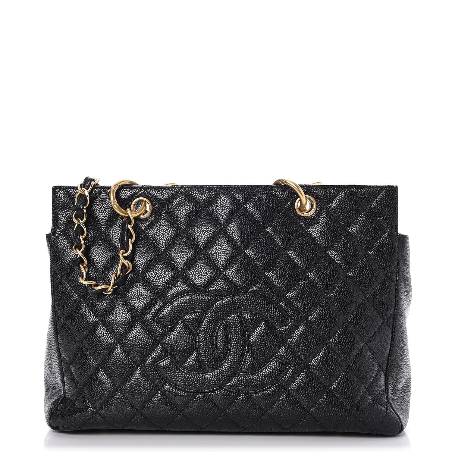 Chanel Caviar Quilted Grand Shopping Tote GST Black 1 of 8