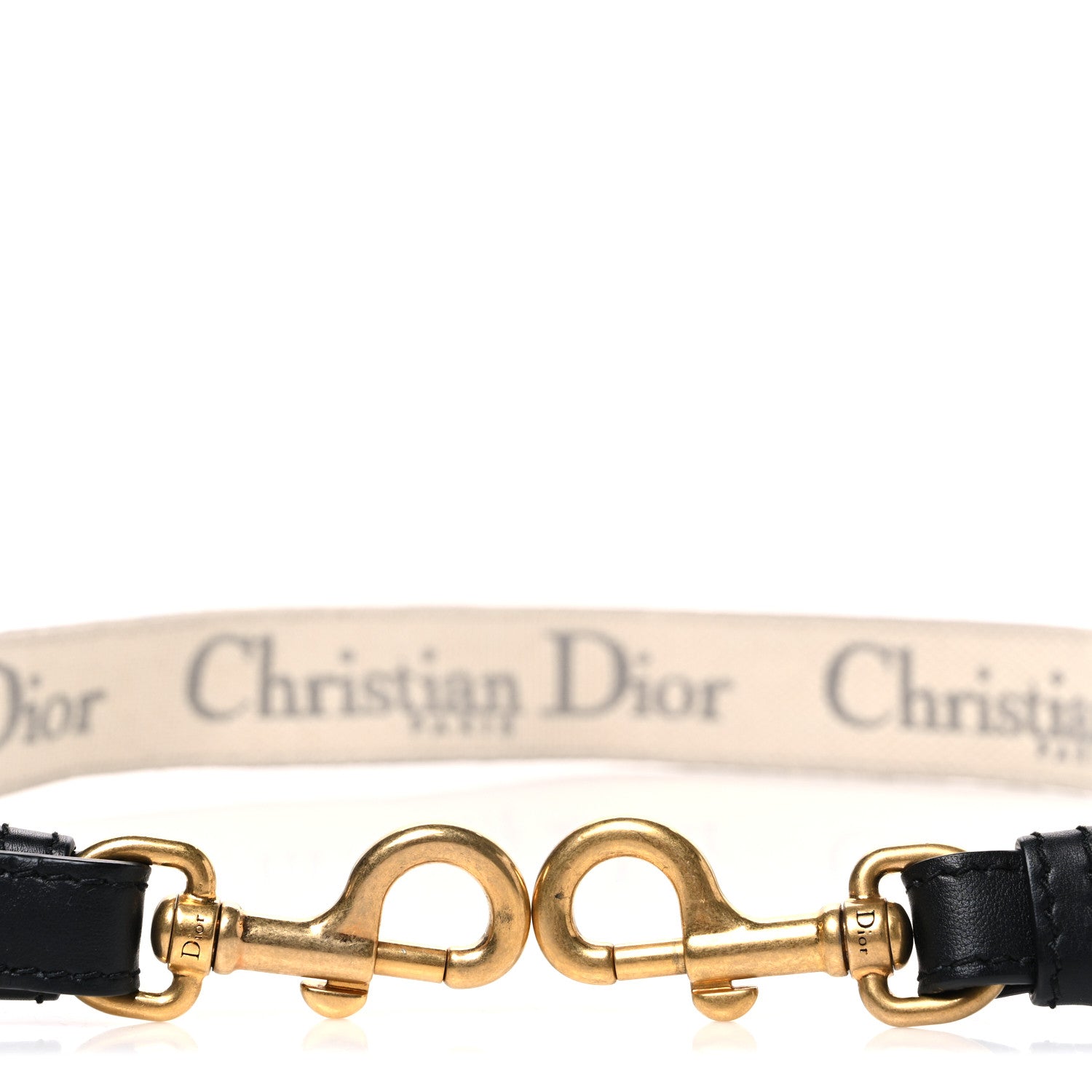 Christian Dior Canvas Embroidered Adjustable Shoulder Strap Grey 3 of 5