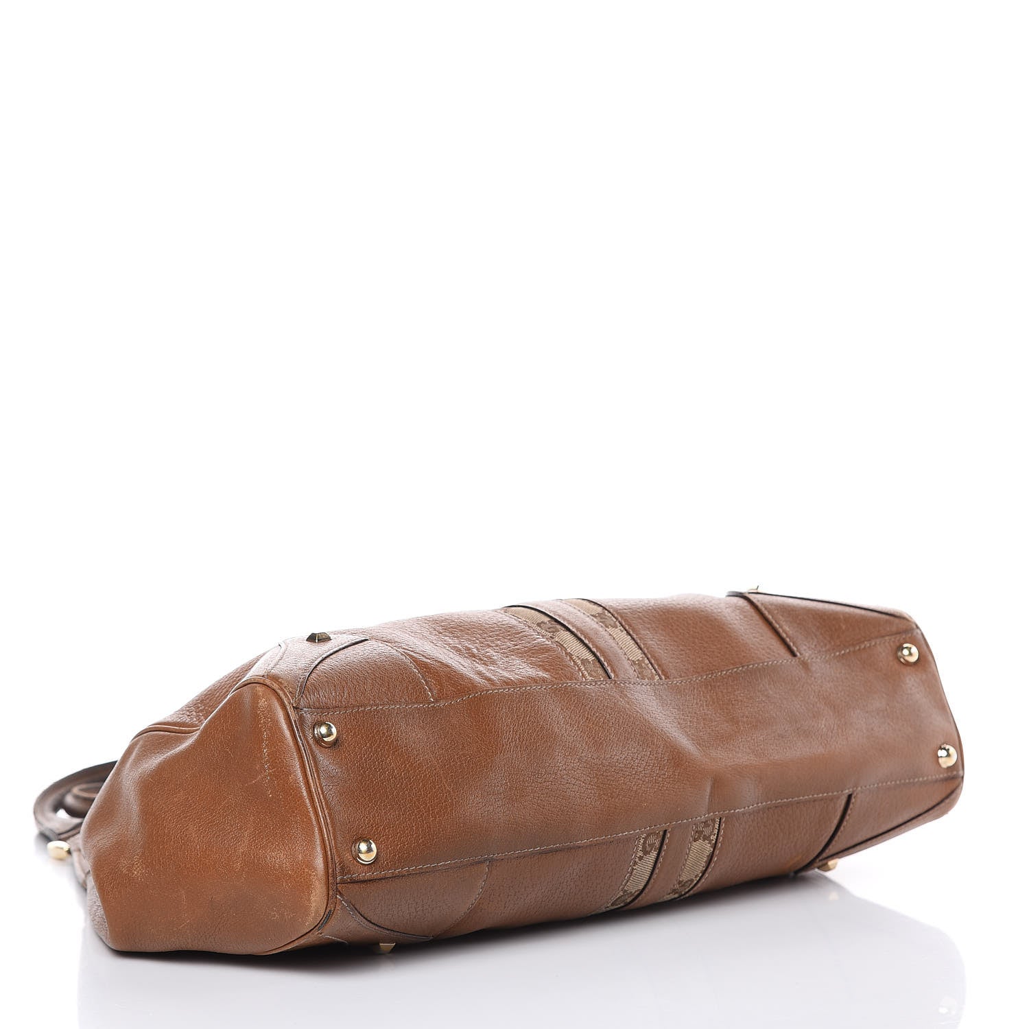 Gucci Calfskin Monogram Medium Bardot Brown 4 of 22