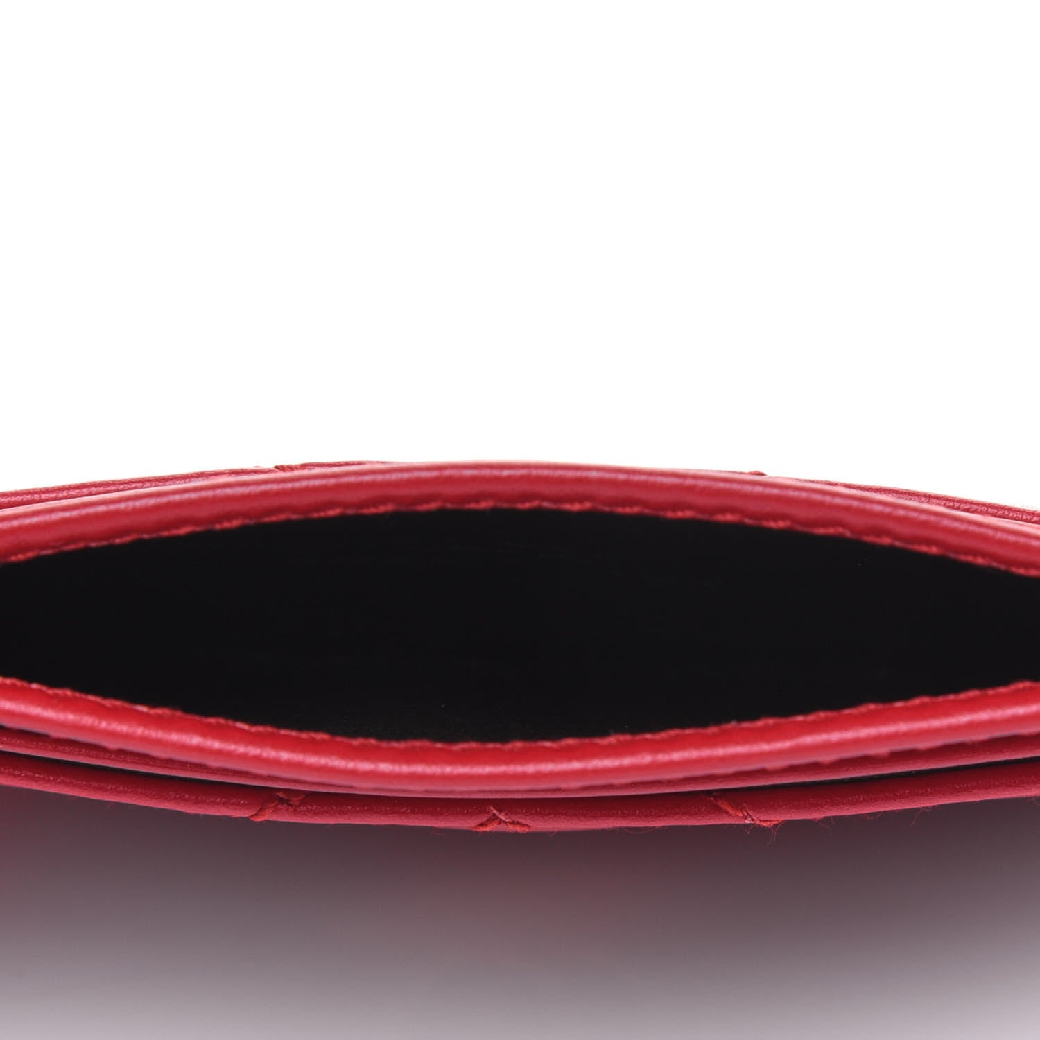 Gucci Calfskin Matelasse GG Marmont Card Holder Hibiscus Red 5 of 13