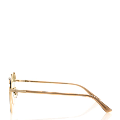 Gucci Metal Square Frame Sunglasses GG0443S Gold Grey 3 of 8