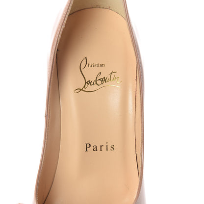 Christian Louboutin Patent Lady Peep 150 Pumps 36.5 Nude 7 of 7
