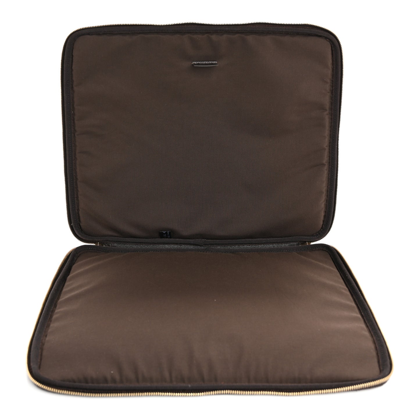Guccissima Zip Around Laptop Case Dark Brown