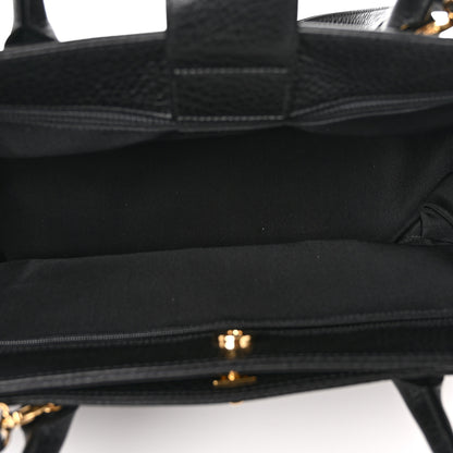 Chanel Deerskin Cerf Executive Shopper Tote Black 6 of 11