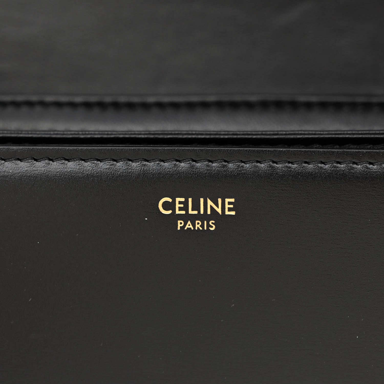 Celine Shiny Calfskin Large Triomphe Black 6 of 14