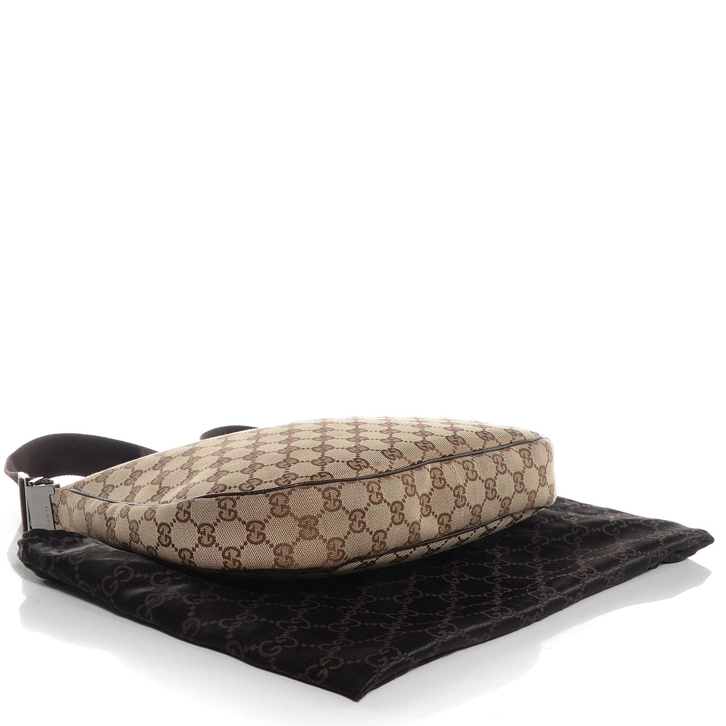 Monogram Medium Half Moon Hobo Dark Brown
