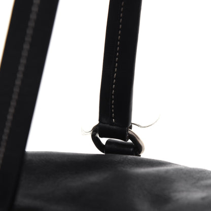 Prada Tessuto Nylon Vitello Foldover Pushlock Satchel Black 23 of 27
