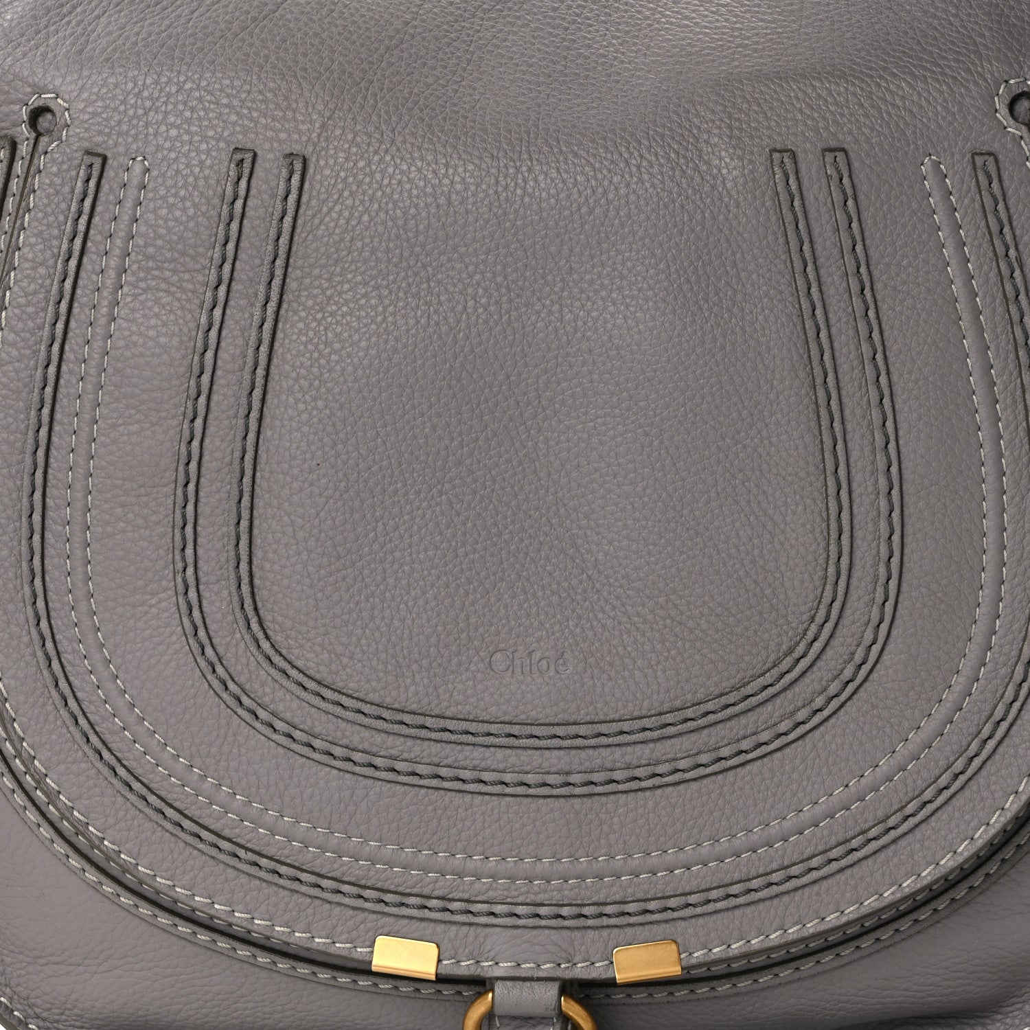 Chloe Calfskin Medium Marcie Satchel Cashmere Grey 8 of 14