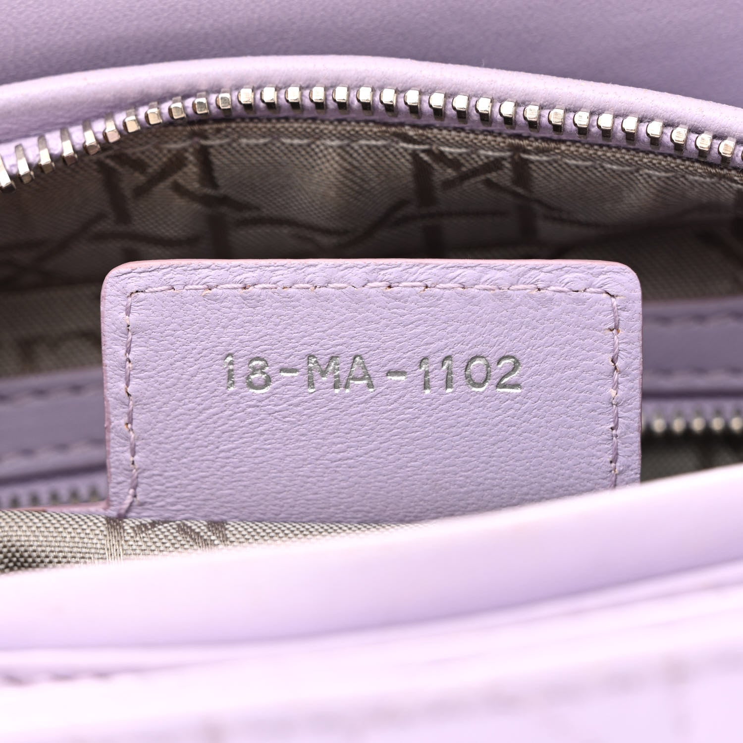 Christian Dior Lambskin Cannage Medium Lady Dior Purple 7 of 14