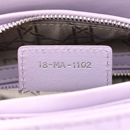 Christian Dior Lambskin Cannage Medium Lady Dior Purple 7 of 14