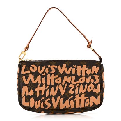 Louis Vuitton Monogram Graffiti Pochette Accessories Peach 1 of 10