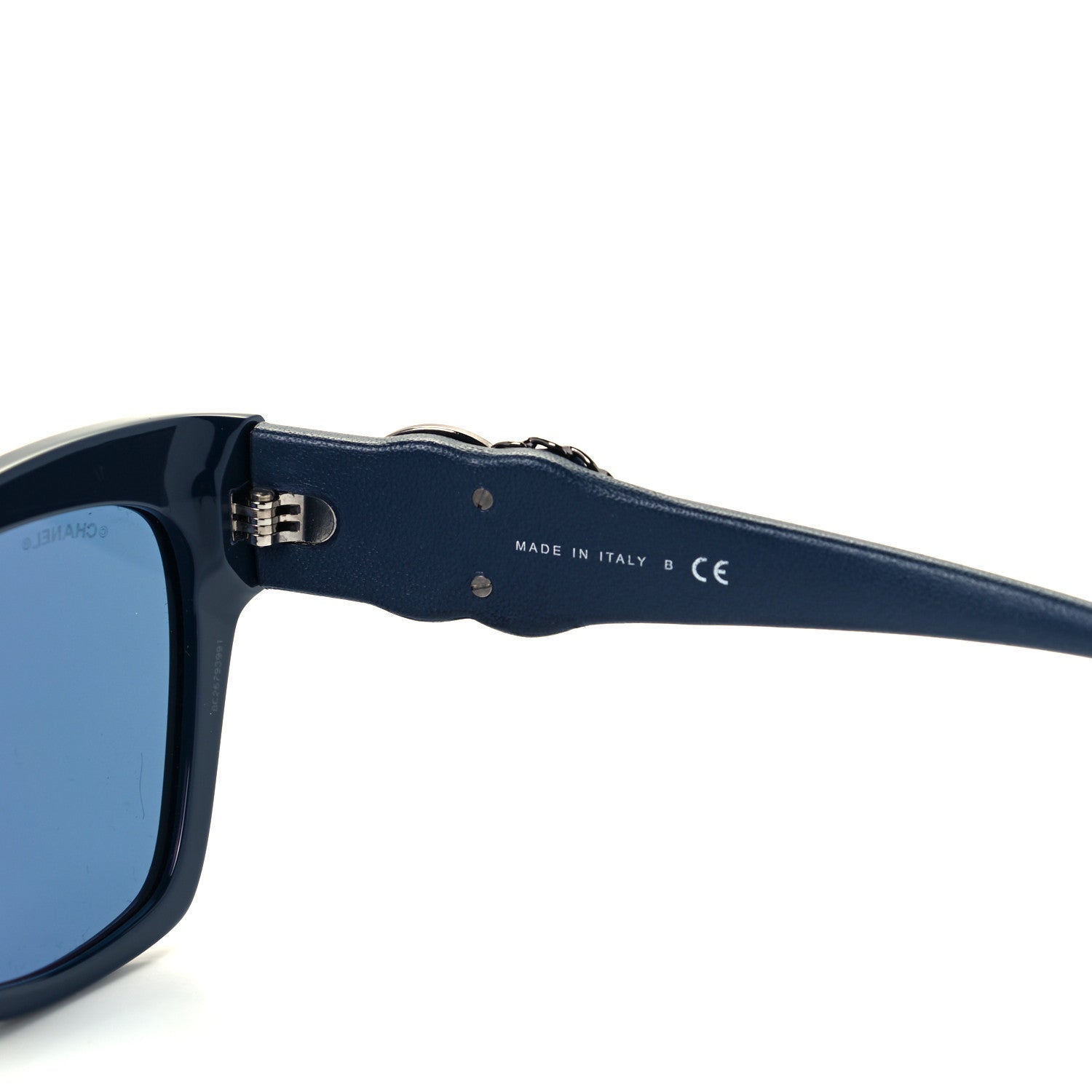 Chanel Acetate Square Cat Eye CC Sunglasses 5456QA Blue 6 of 8