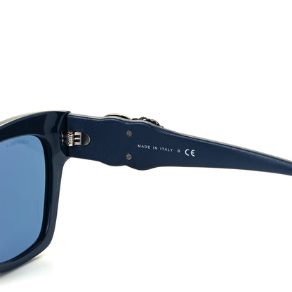 Chanel Acetate Square Cat Eye CC Sunglasses 5456QA Blue 6 of 8