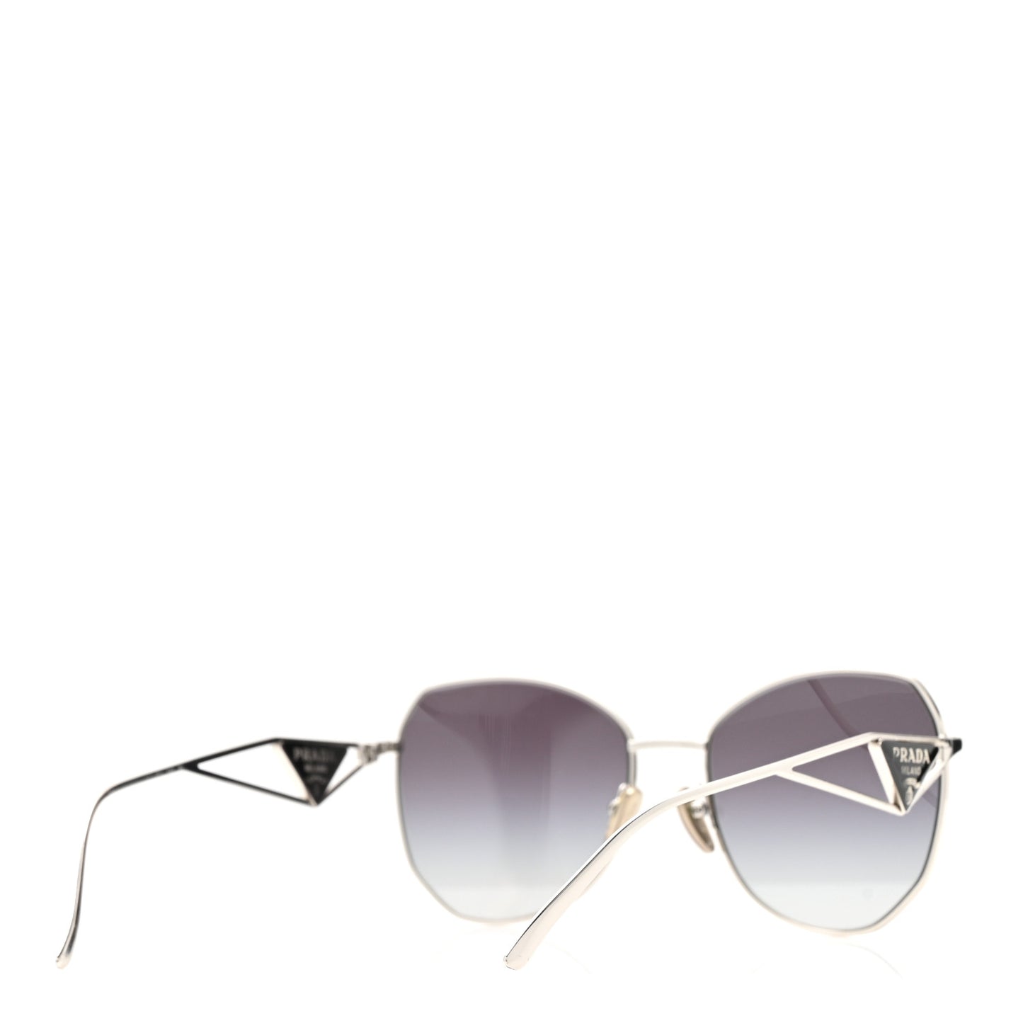 Metal Symbole Triangle Logo Sunglasses SPR57YS Smoky Grey