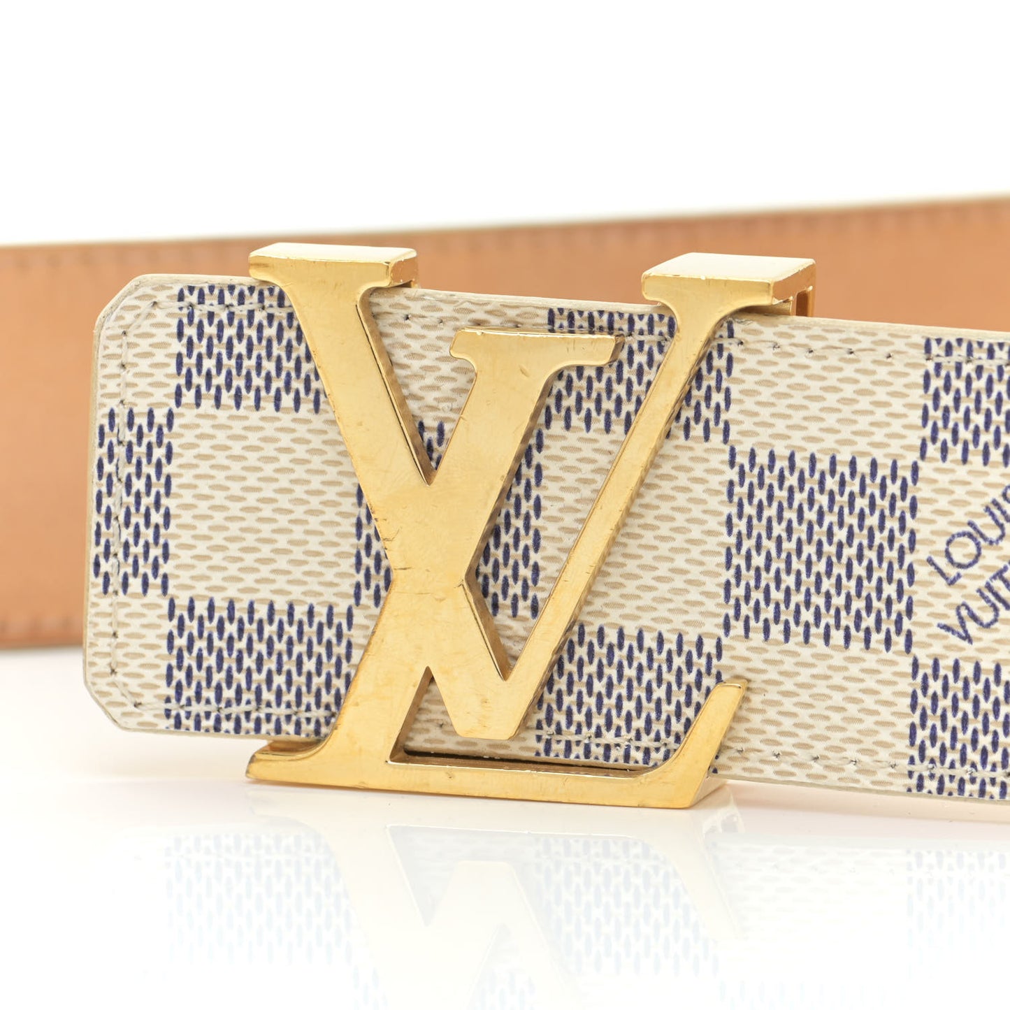 Damier Azur LV Initiales Belt 95 38
