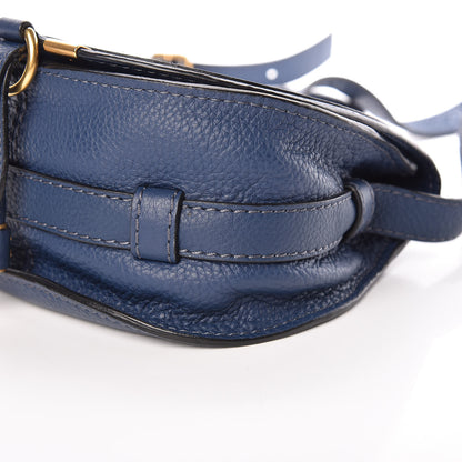 Chloe Calfskin Mini Marcie Round Crossbody Bag Royal Navy 10 of 10
