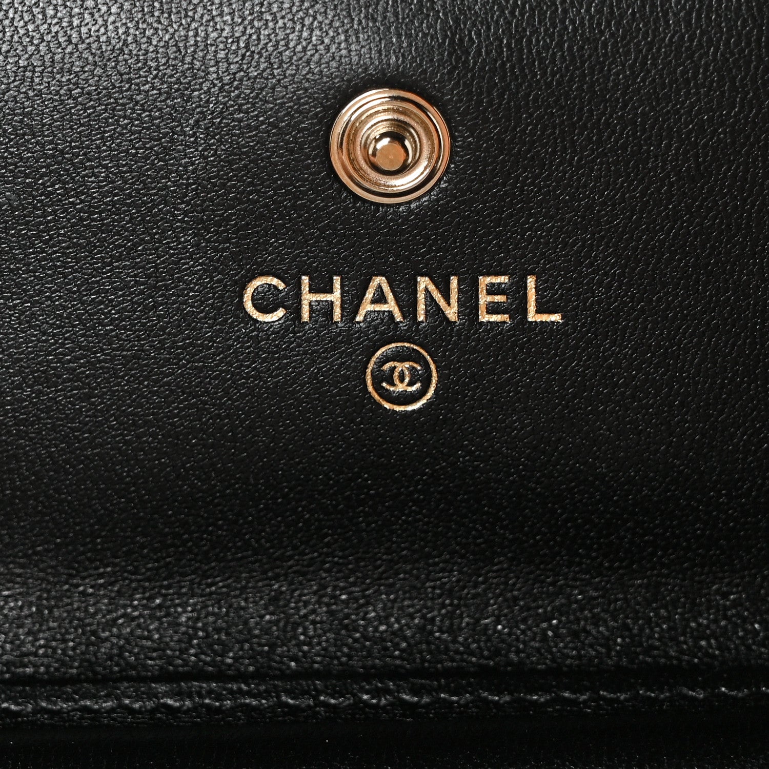 Chanel Lambskin Quilted Pearl Crown Clutch With Chain Black 7 of 14