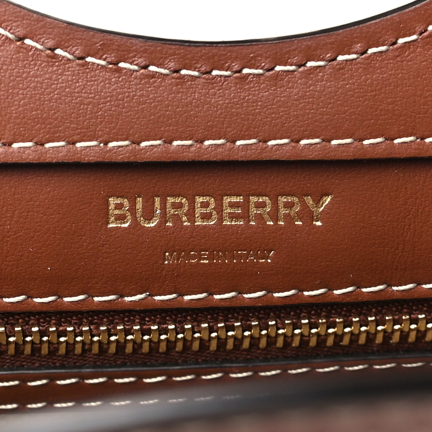 Burberry Canvas Smooth Calfskin Two Tone Mini Pocket Bag Tan 5 of 7