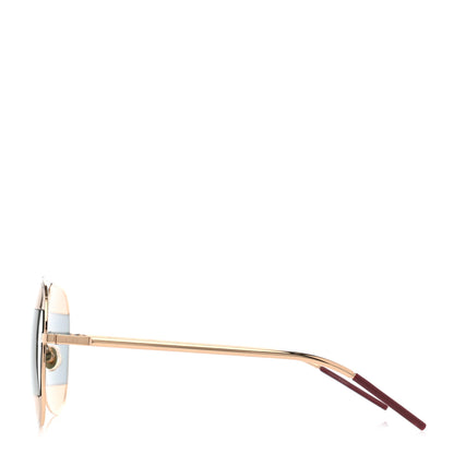 Christian Dior Split 1 Aviator Sunglasses Gold 3 of 6