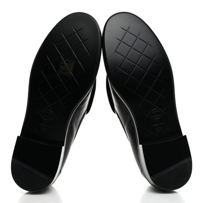 Chanel Lambskin Quilted CC Turnlock Loafers 38.5 Black 5 of 9