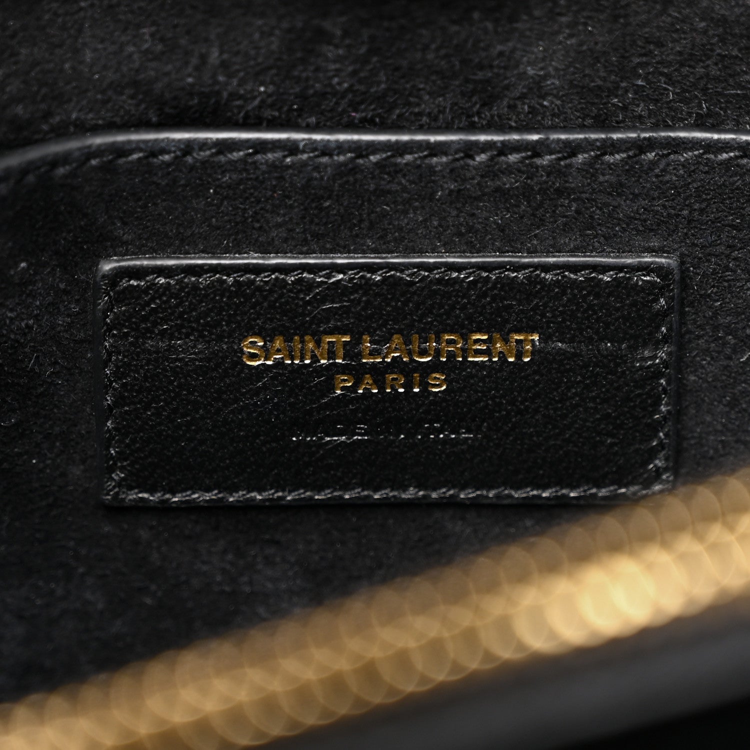 Saint Laurent Metallic Calfskin Matelasse Chevron Monogram Medium College Bag Bronze 7 of 14
