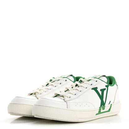 Louis Vuitton Calfskin Womens Charlie Sneakers 36.5 White Green 4 of 11