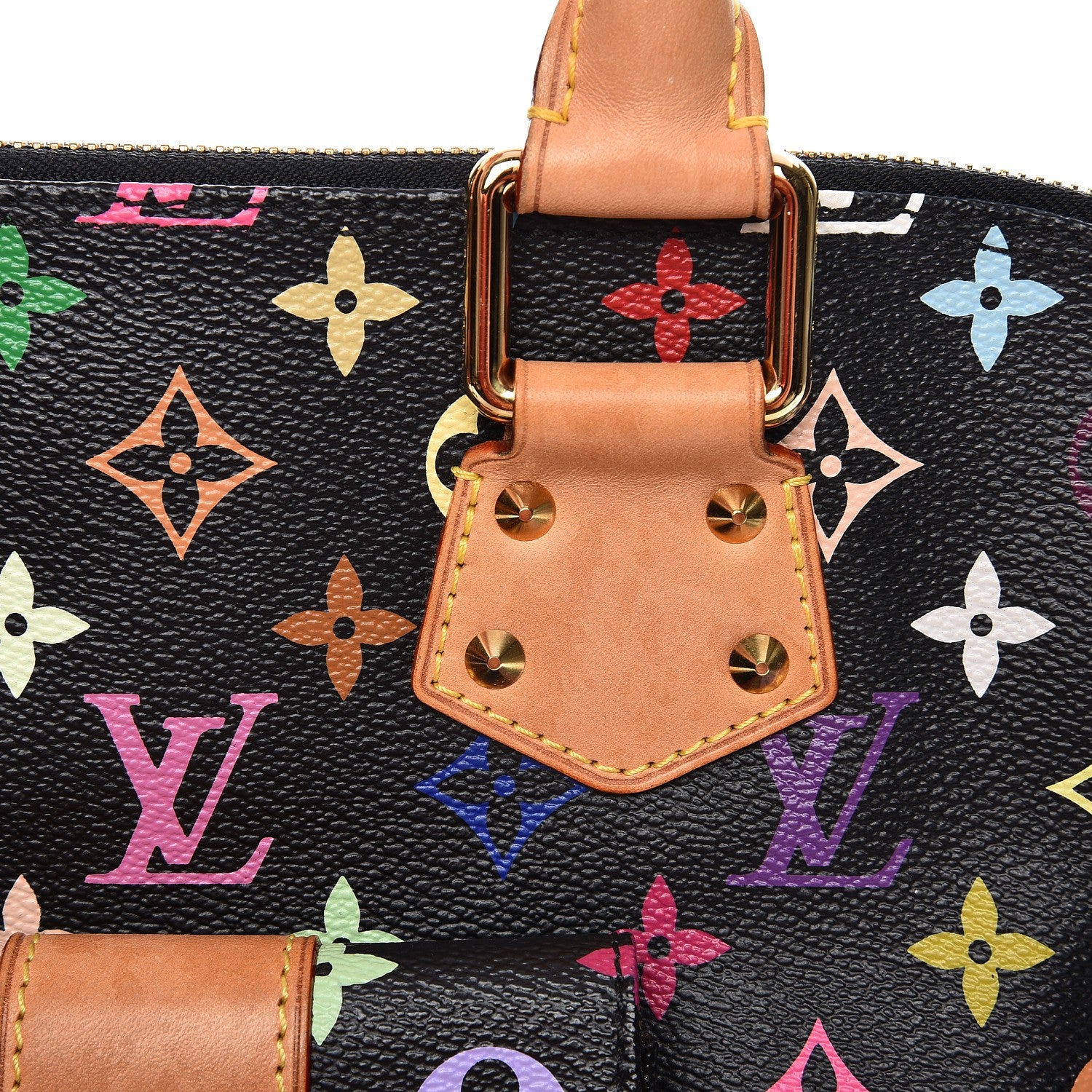 Louis Vuitton Monogram Multicolor Alma GM Black 10 of 15