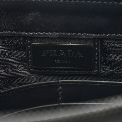 Prada Vitello Daino Wristlet Pouch Black 6 of 9