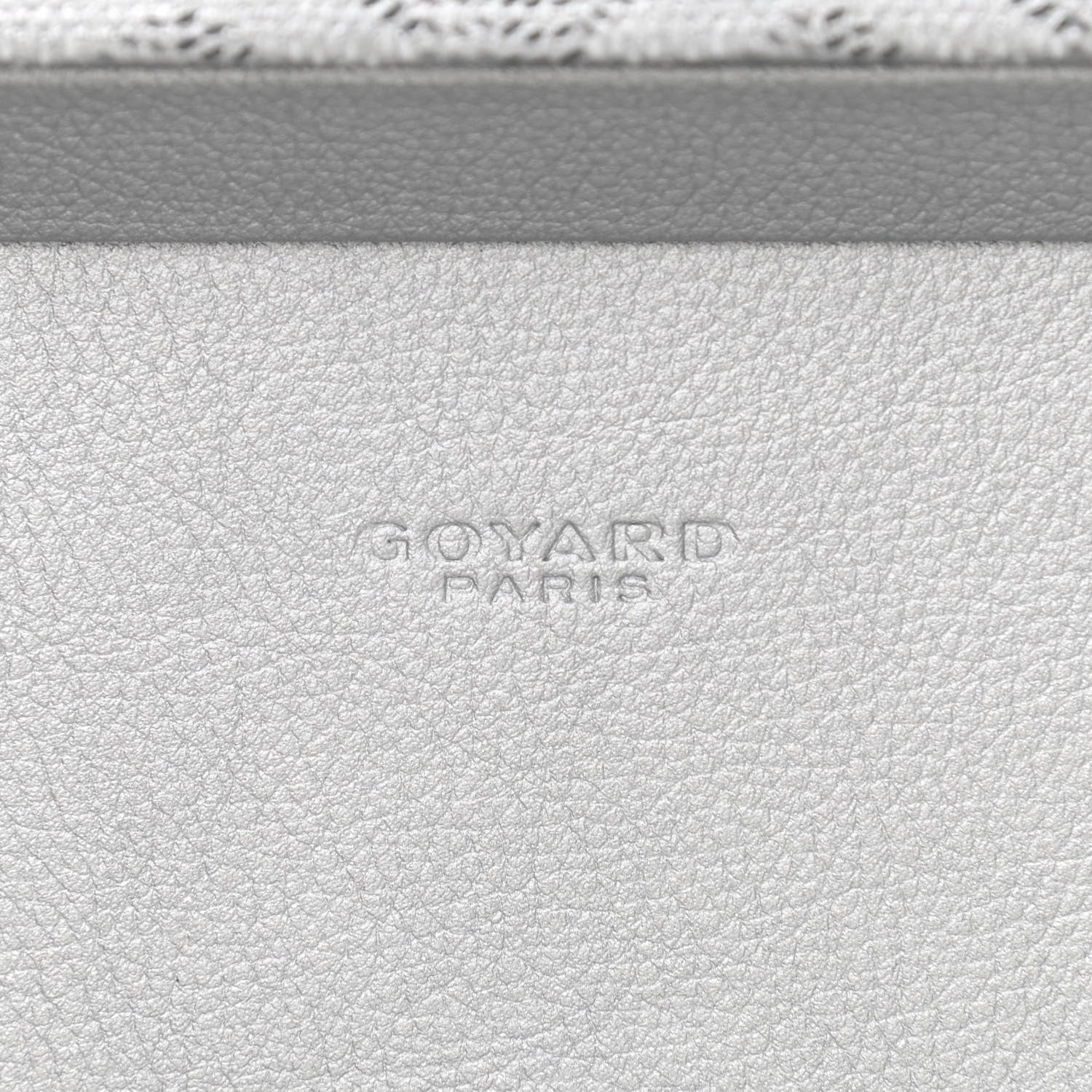 Goyard Goyardine Saint Honore Clutch Silver 6 of 8